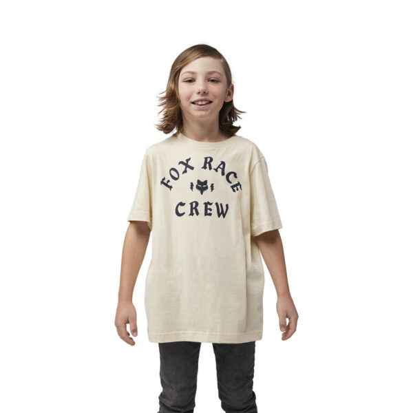 T-shirt FOX JUNIOR RACE CREW CREAM - obrazek 3