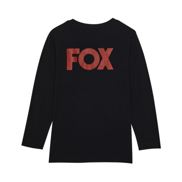 Koszulka z długim rękawem FOX JUNIOR HERITAGE BLACK - obrazek 2