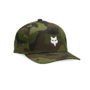 Czapka z daszkiem FOX JUNIOR FOX HEAD CAMO 110 SB GREEN CAMO