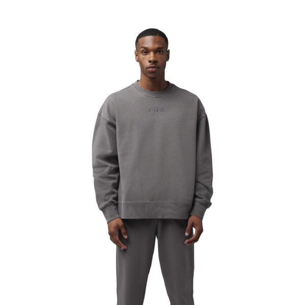 Bluza FOX WORDMARK OVERSIZED FLEECE CREW PEWTER - obrazek 3