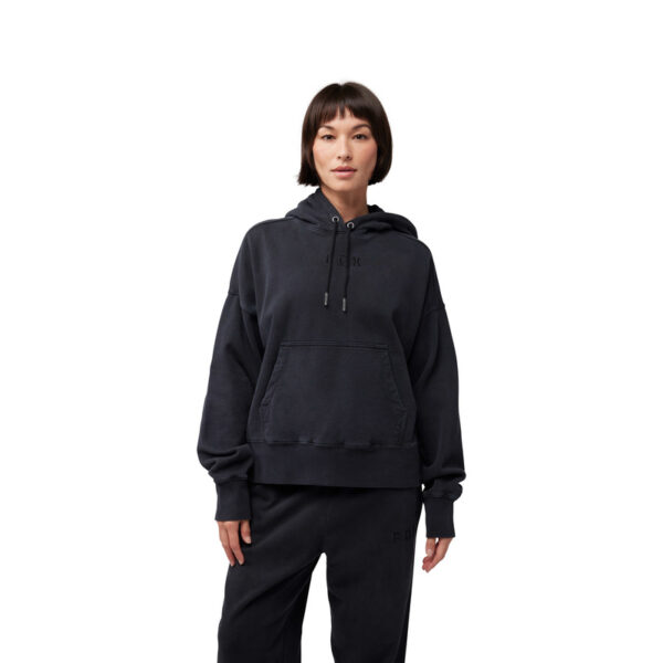 Bluza z kapturem FOX LADY WORDMARK OVERSIZED BLACK - obrazek 3