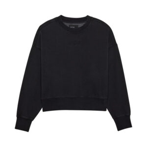 Bluza FOX LADY WORDMARK OVERSIZED FLEECE CREW BLACK