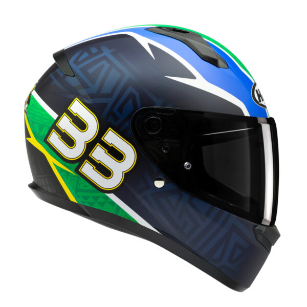 Kask HJC C10 BB33 BLACK/ BLUE - obrazek 3