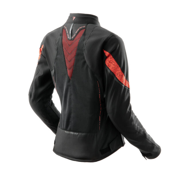 Kurtka tekstylna REBELHORN JAX LADY BLACK/RED - obrazek 2