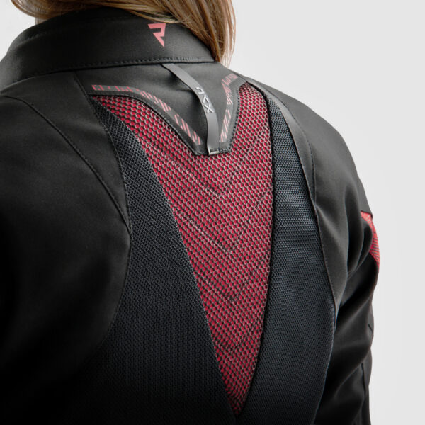 Kurtka tekstylna REBELHORN JAX LADY BLACK/RED - obrazek 5