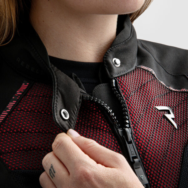 Kurtka tekstylna REBELHORN JAX LADY BLACK/RED - obrazek 11