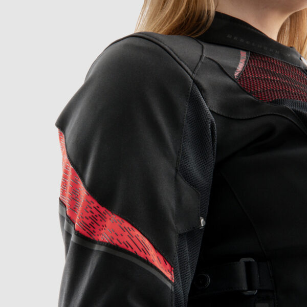 Kurtka tekstylna REBELHORN JAX LADY BLACK/RED - obrazek 19