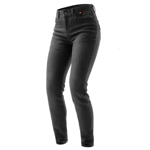 Spodnie jeans REBELHORN BRONCO MONOLAYER LADY WASHED BLACK