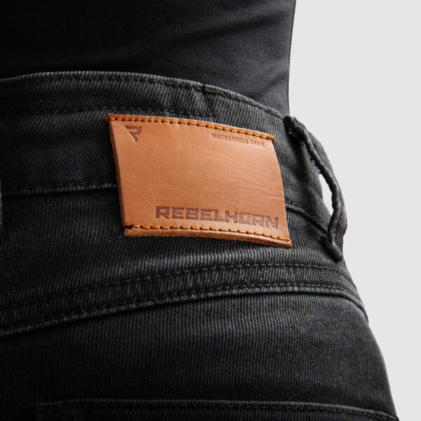 Spodnie jeans REBELHORN BRONCO MONOLAYER LADY WASHED BLACK - obrazek 8