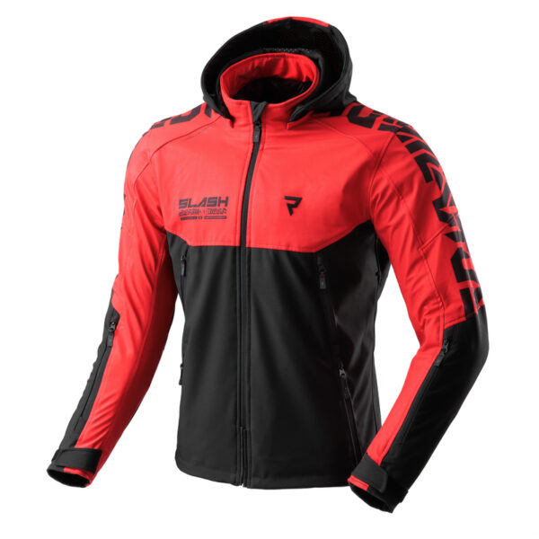 Kurtka tekstylna REBELHORN SLASH SPIDER BLACK/RED SOFTSHELL