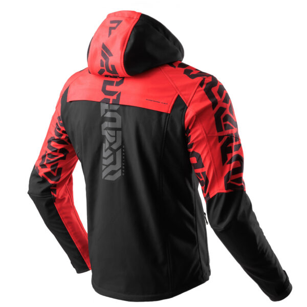 Kurtka tekstylna REBELHORN SLASH SPIDER BLACK/RED SOFTSHELL - obrazek 2