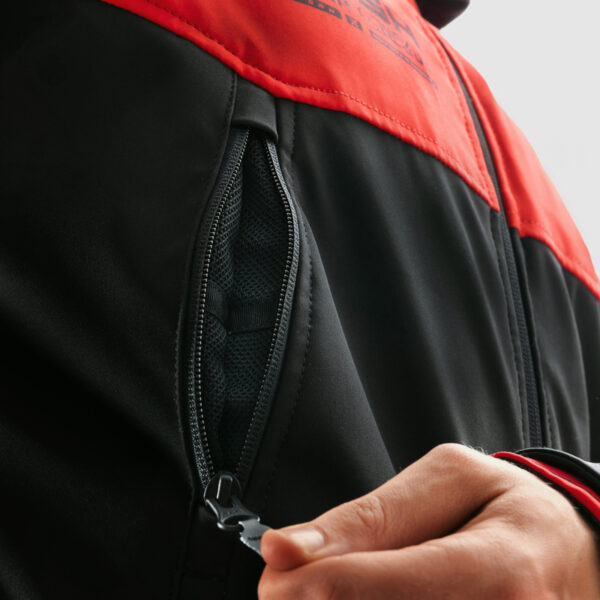Kurtka tekstylna REBELHORN SLASH SPIDER BLACK/RED SOFTSHELL - obrazek 4