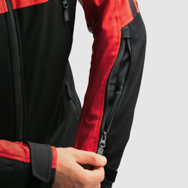 Kurtka tekstylna REBELHORN SLASH SPIDER BLACK/RED SOFTSHELL - obrazek 5