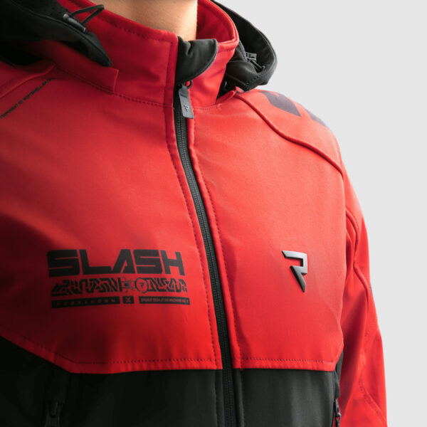 Kurtka tekstylna REBELHORN SLASH SPIDER BLACK/RED SOFTSHELL - obrazek 10