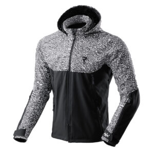 Kurtka tekstylna REBELHORN SLASH NORIAKI BLACK/WHITE SOFTSHELL