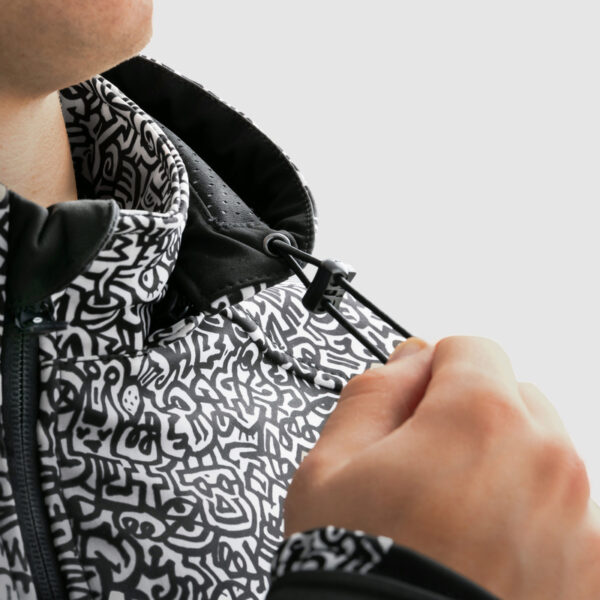 Kurtka tekstylna REBELHORN SLASH NORIAKI BLACK/WHITE SOFTSHELL - obrazek 9