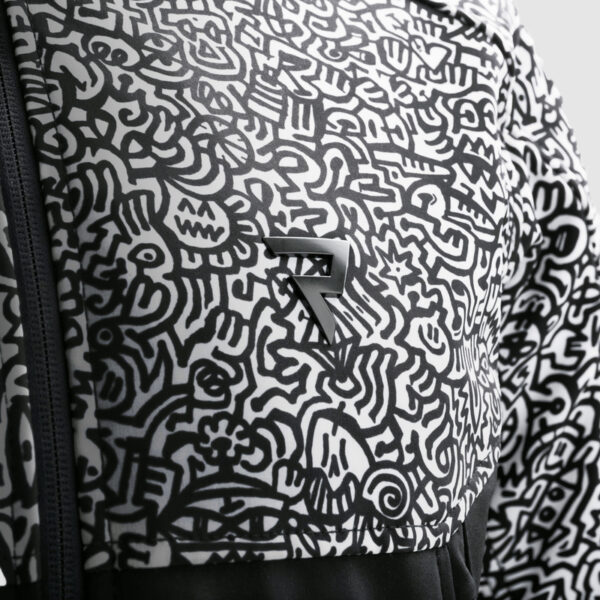 Kurtka tekstylna REBELHORN SLASH NORIAKI BLACK/WHITE SOFTSHELL - obrazek 11