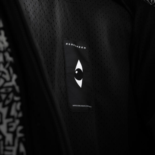 Kurtka tekstylna REBELHORN SLASH NORIAKI BLACK/WHITE SOFTSHELL - obrazek 13