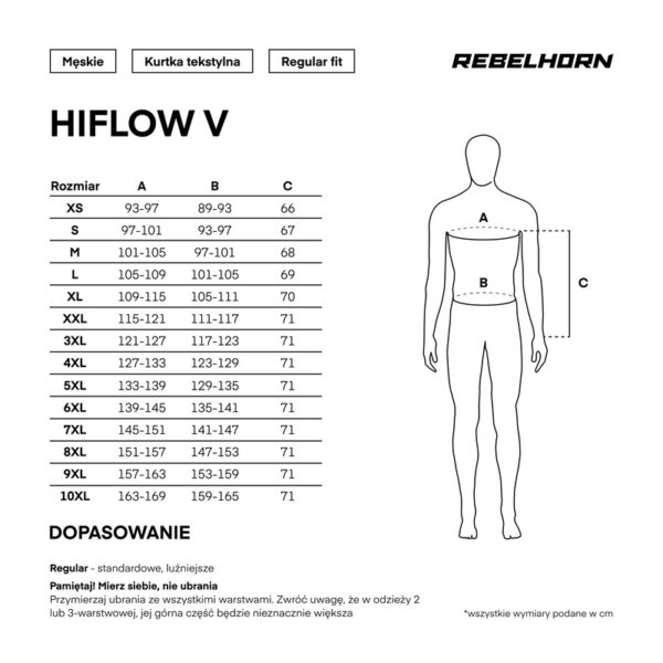 Kurtka tekstylna REBELHORN HIFLOW V BLACK - obrazek 20
