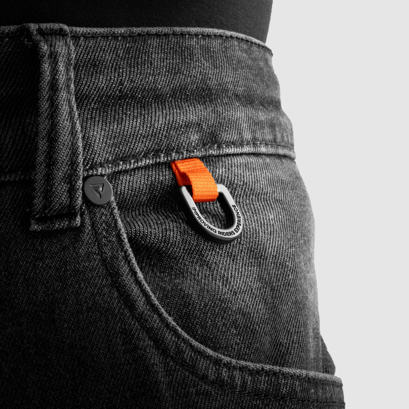 Spodnie jeans REBELHORN BRONCO MONOLAYER WASHED BLACK - obrazek 5