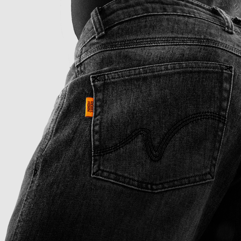 Spodnie jeans REBELHORN BRONCO MONOLAYER WASHED BLACK - obrazek 9