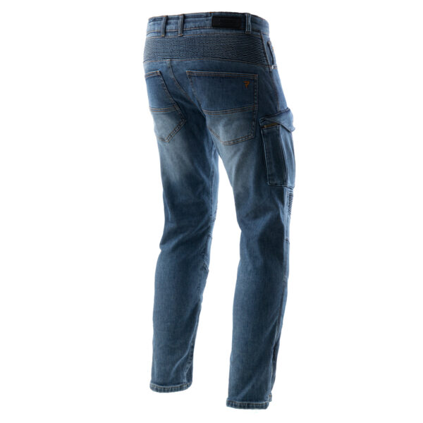 Spodnie jeans REBELHORN VANDAL MONOLAYER WASHED BLUE - obrazek 2