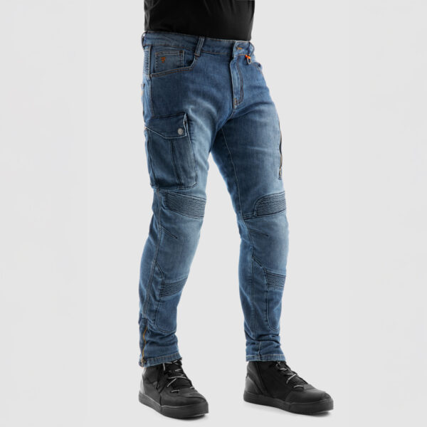 Spodnie jeans REBELHORN VANDAL MONOLAYER WASHED BLUE - obrazek 4