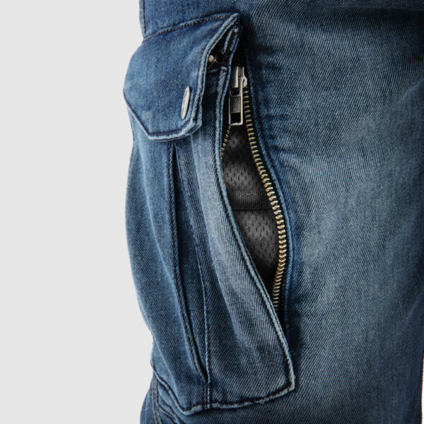 Spodnie jeans REBELHORN VANDAL MONOLAYER WASHED BLUE - obrazek 6
