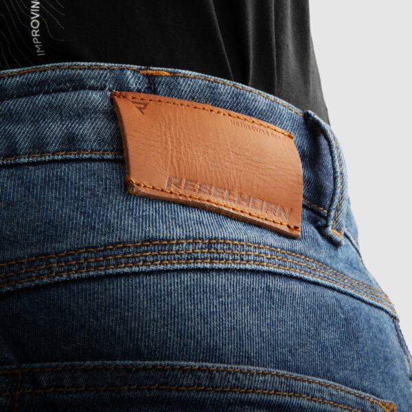 Spodnie jeans REBELHORN BRONCO MONOLAYER WASHED BLUE - obrazek 7
