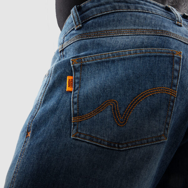Spodnie jeans REBELHORN BRONCO MONOLAYER WASHED BLUE - obrazek 8