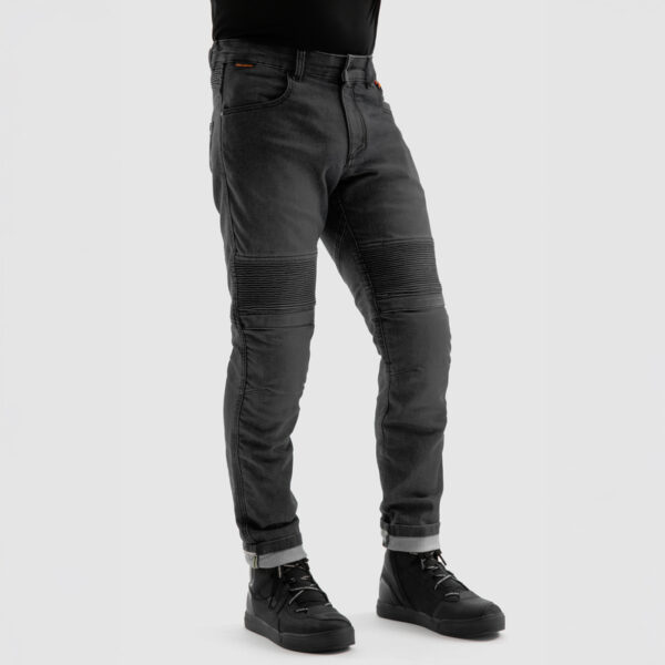 Spodnie jeans REBELHORN REVOLT MONOLAYER BLACK - obrazek 4