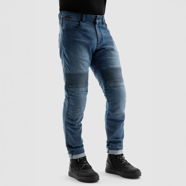 Spodnie jeans REBELHORN REVOLT MONOLAYER WASHED BLUE - obrazek 4