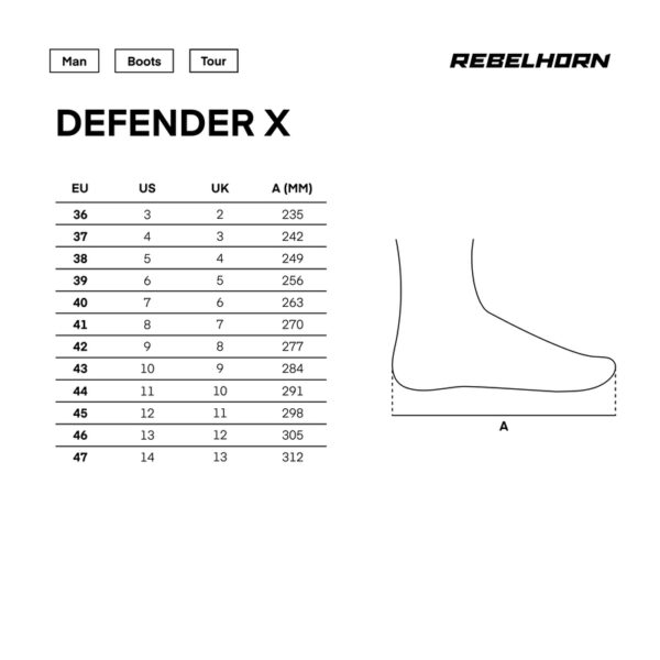 Buty REBELHORN DEFENDER-X BLACK - obrazek 14