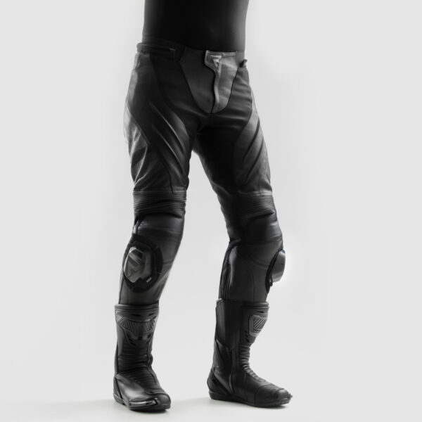 Spodnie skórzane REBELHORN INFERNO BLACK - obrazek 4