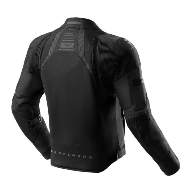 Kurtka tekstylna REBELHORN BORG II BLACK - obrazek 2