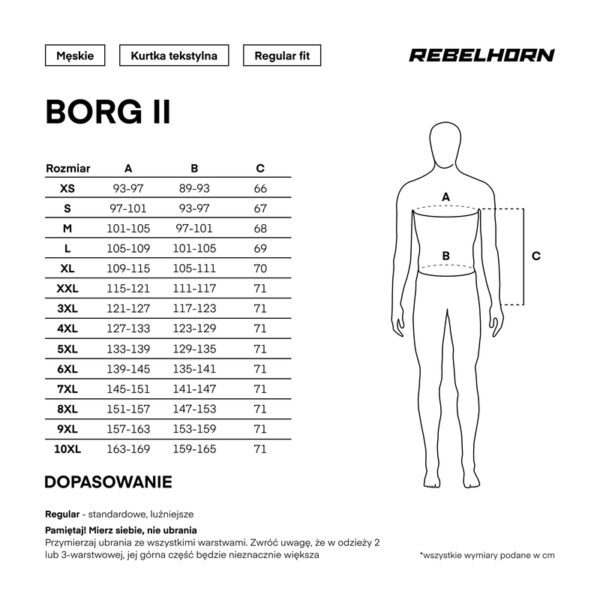 Kurtka tekstylna REBELHORN BORG II BLACK/GREY/FLUO YELLOW - obrazek 20