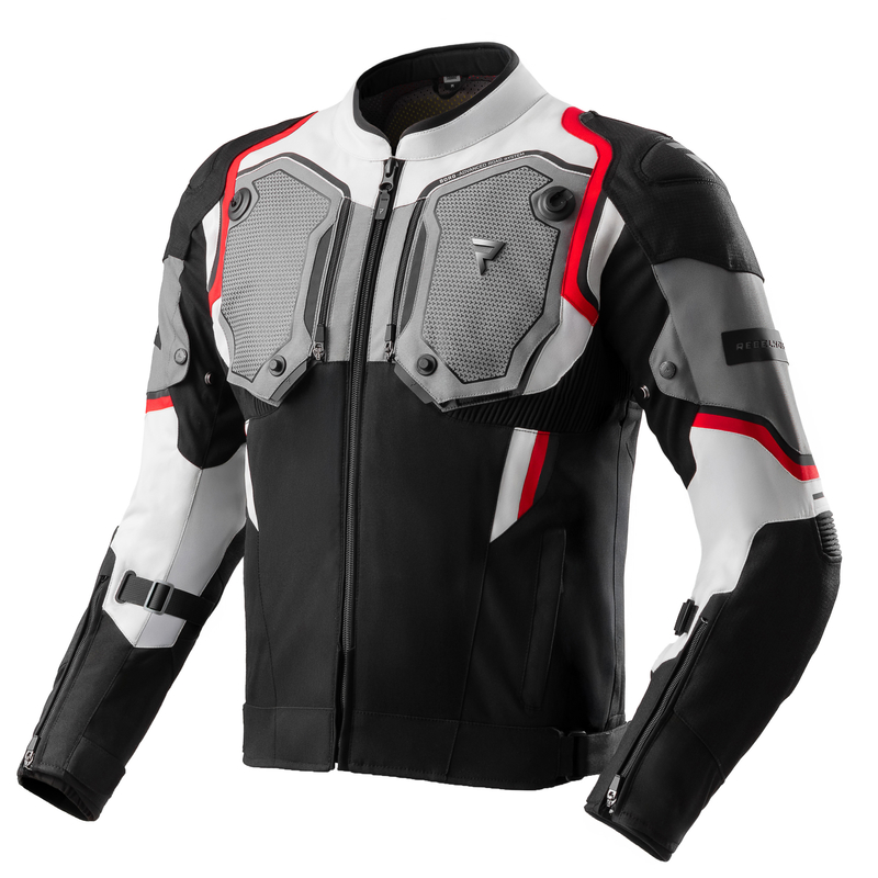 Kurtka tekstylna REBELHORN BORG II BLACK/GREY/RED