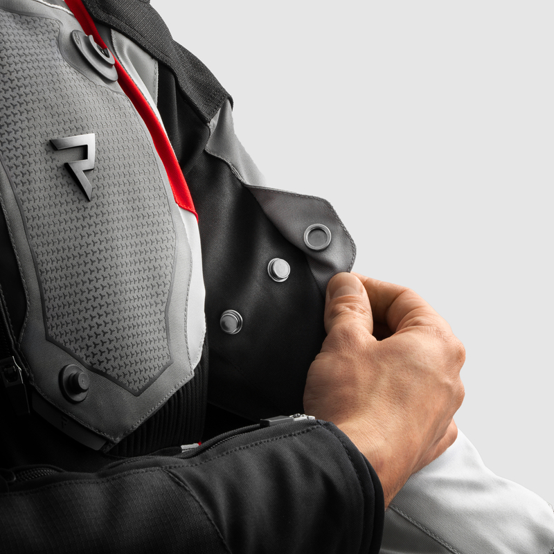 Kurtka tekstylna REBELHORN BORG II BLACK/GREY/RED - obrazek 8