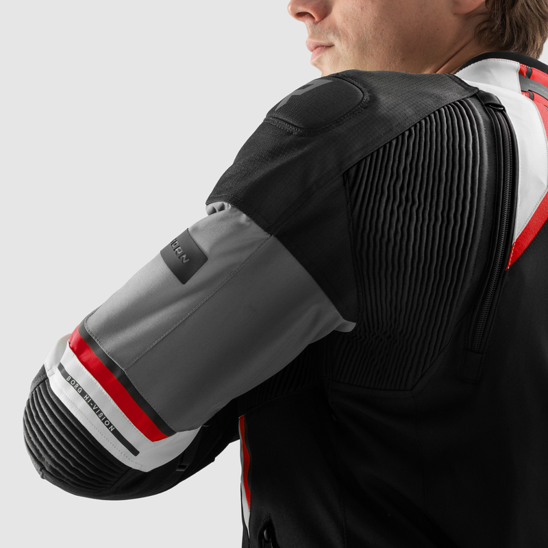 Kurtka tekstylna REBELHORN BORG II BLACK/GREY/RED - obrazek 11