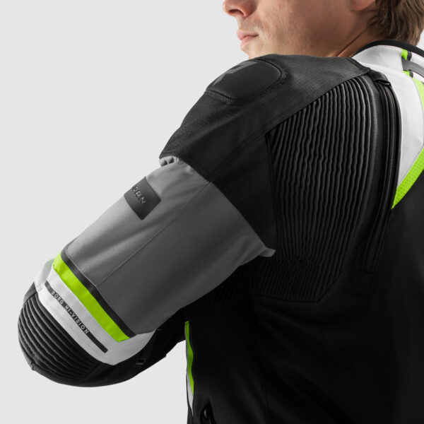 Kurtka tekstylna REBELHORN BORG II BLACK/GREY/FLUO YELLOW - obrazek 11