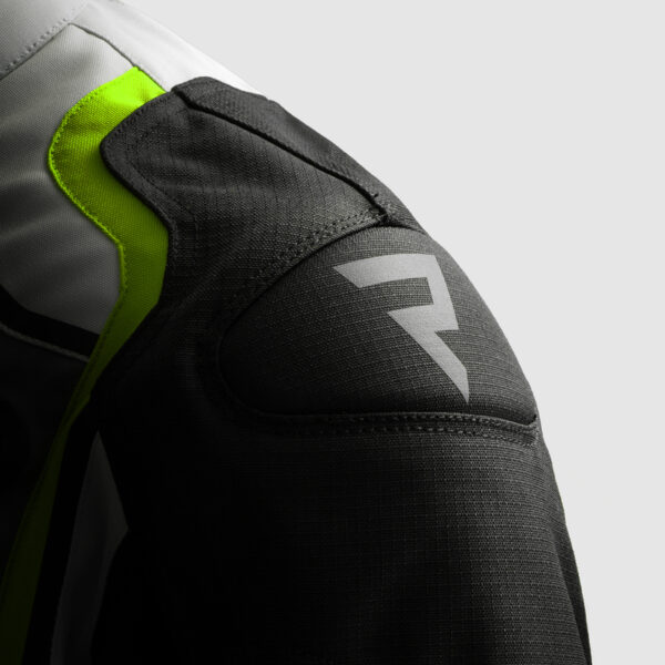 Kurtka tekstylna REBELHORN BORG II BLACK/GREY/FLUO YELLOW - obrazek 13