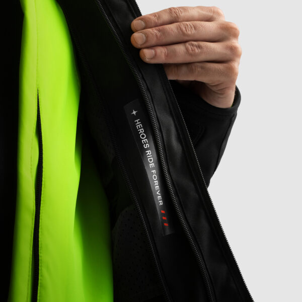 Kurtka tekstylna REBELHORN BORG II BLACK/GREY/FLUO YELLOW - obrazek 15