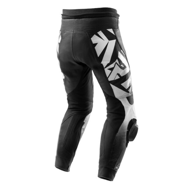 Spodnie skórzane REBELHORN INFERNO BLACK/WHITE - obrazek 2