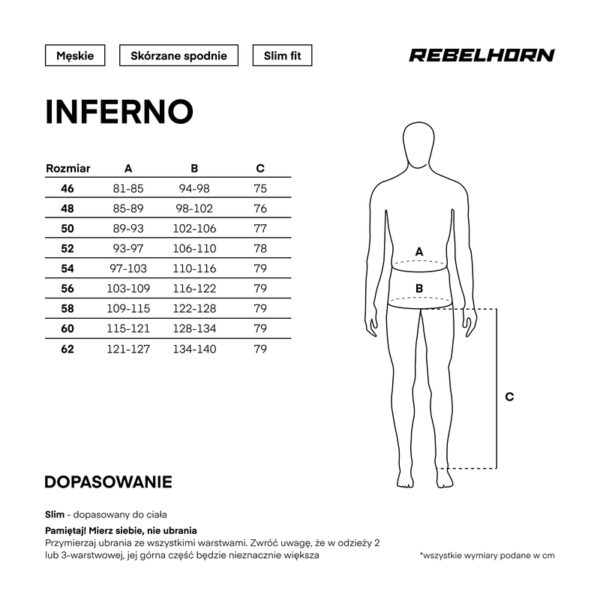 Spodnie skórzane REBELHORN INFERNO BLACK/WHITE/FLUO YELLOW - obrazek 13
