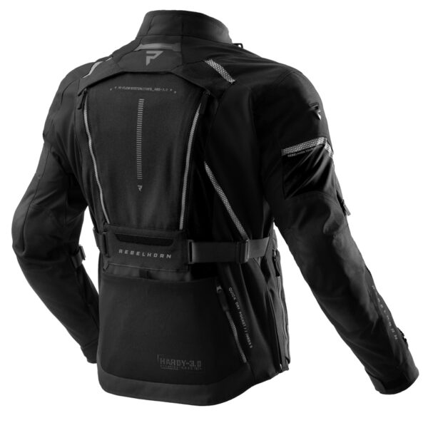 Kurtka tekstylna REBELHORN HARDY 3.0 BLACK - obrazek 2