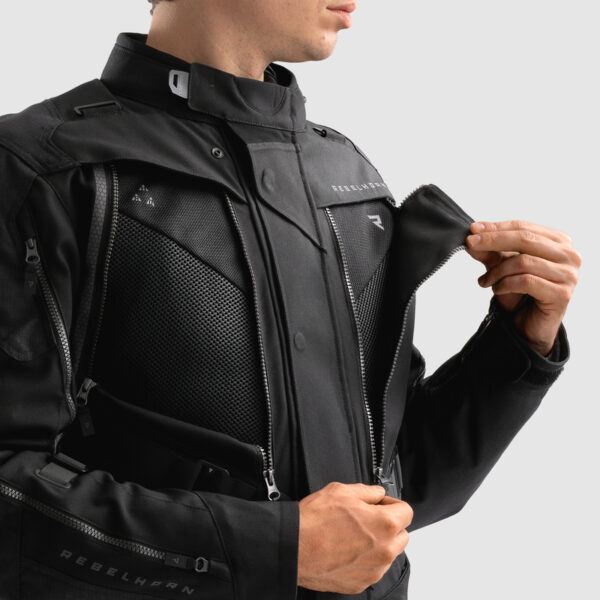Kurtka tekstylna REBELHORN HARDY 3.0 BLACK - obrazek 5
