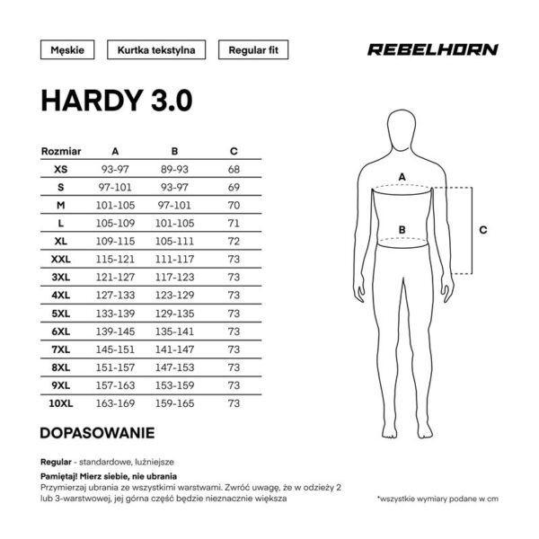 Kurtka tekstylna REBELHORN HARDY 3.0 BLACK - obrazek 29