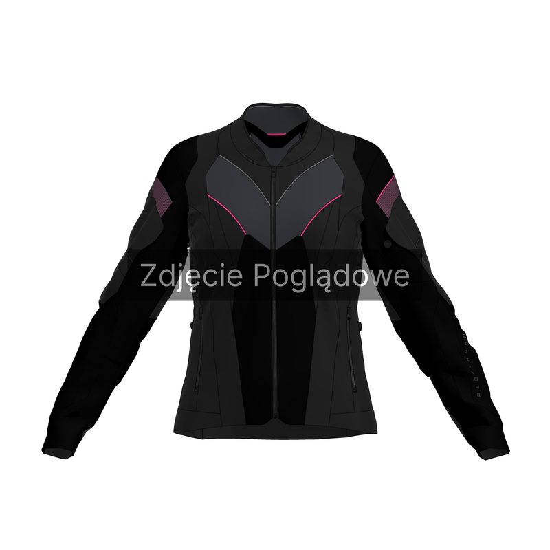 Kurtka tekstylna REBELHORN HIFLOW V LADY BLACK/GREY/FLUO PINK