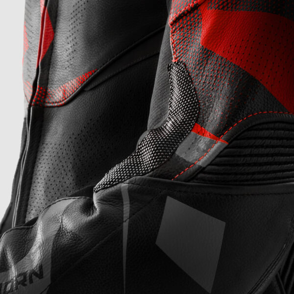 Kurtka skórzana REBELHORN INFERNO BLACK/FLUO RED - obrazek 14