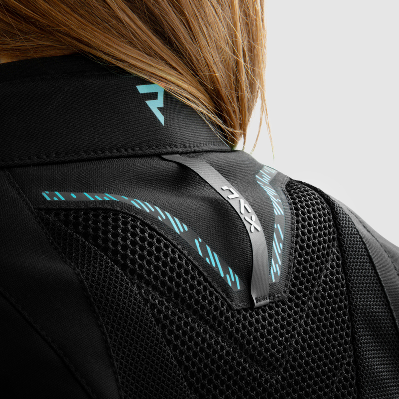 Kurtka tekstylna REBELHORN JAX LADY BLACK/BLUE LAGOON - obrazek 15